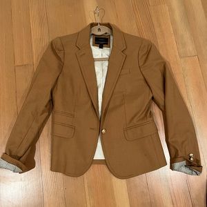 Tan jcrew schoolboy blazer
